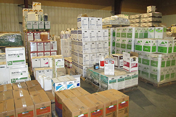 Small package pesticides storage area