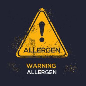 allergen warning sign