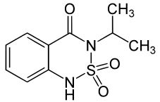 chemical structure diagram of Bentazon