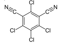 chemical structure diagram of chlorothalonil